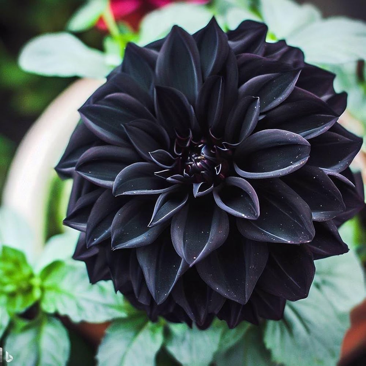 Black Pompon Dahlia Flower Seeds Heirloom Non-GMO Seeds for Planting, High Germination Organic Garden Blooms