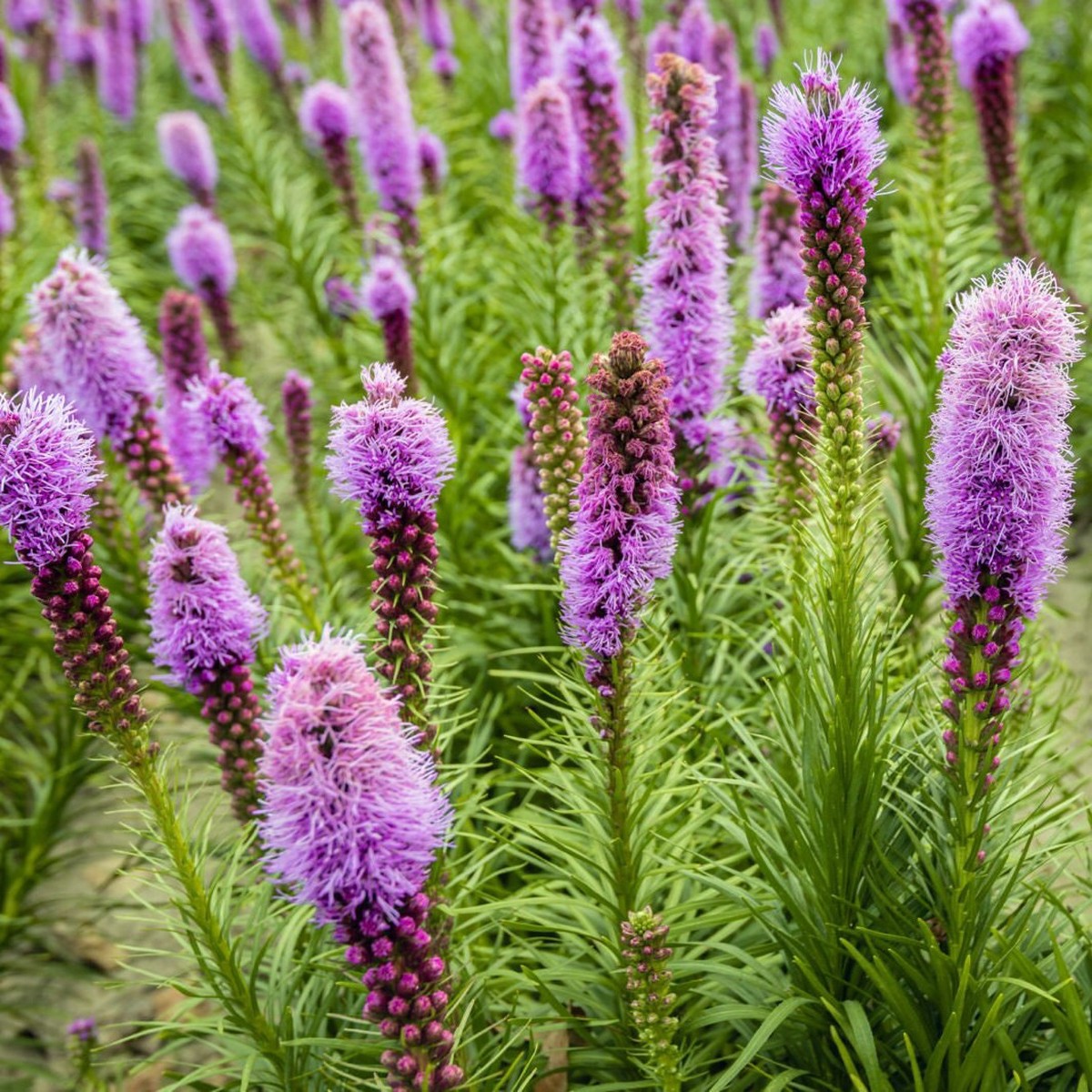 Heirloom Non-GMO Dense Blazing Star Flower Seeds for Planting Tall Pollinator-Friendly Garden Blooms
