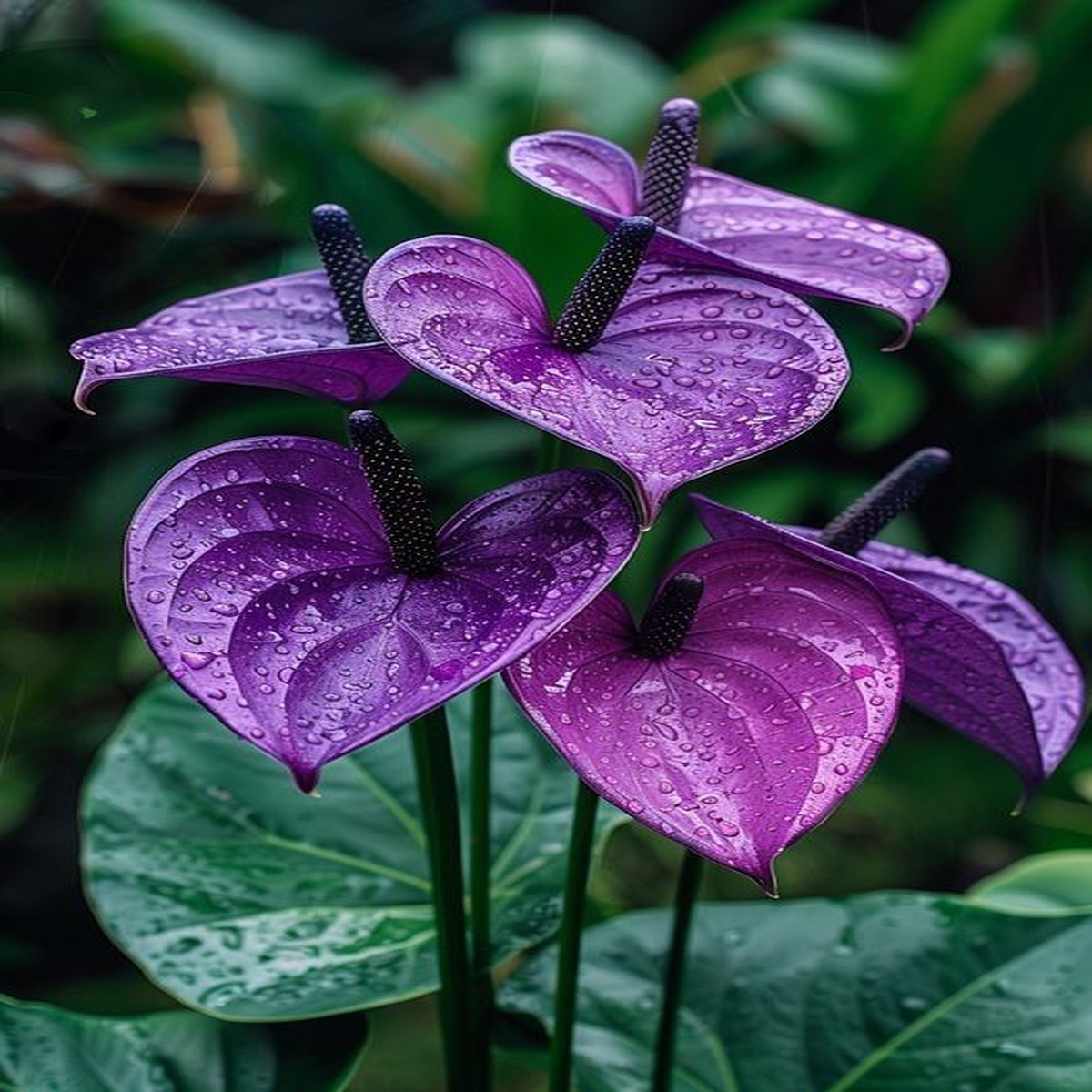 Violet Anthurium Flower Seeds for Planting Heirloom, Non-GMO, High Germination Organic Garden Seeds