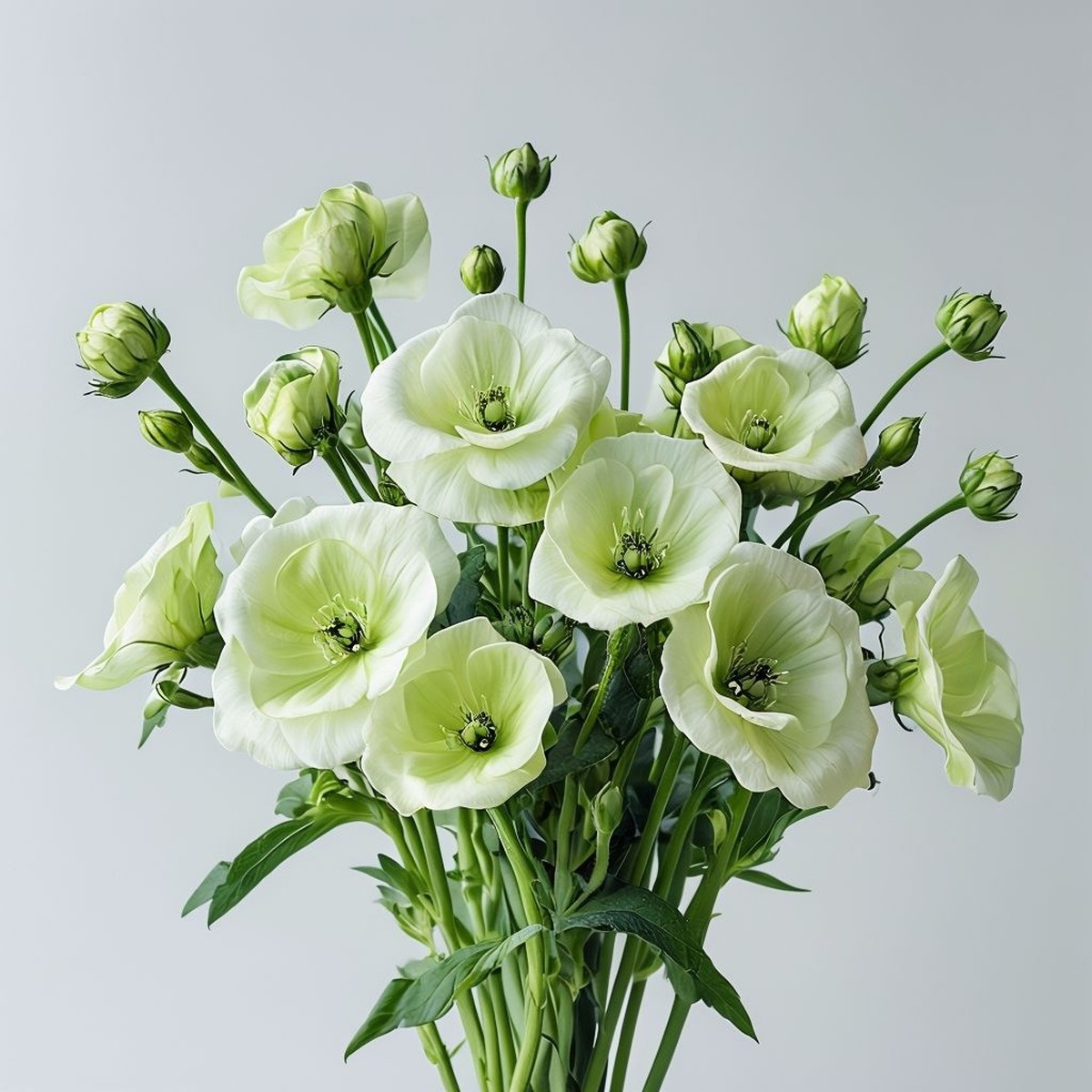 Green White Eustoma (Lisianthus) Flower Seeds for Planting Heirloom Non-GMO High Germination Seeds