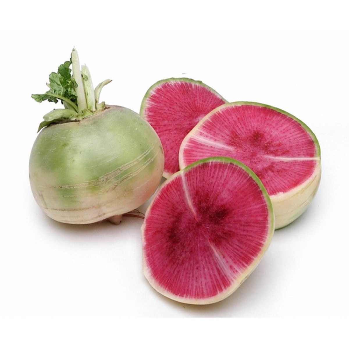 Watermelon Radish Seeds for Planting Green, Crisp & Nutritious, Heirloom & Non-GMO Seeds for Home Garden