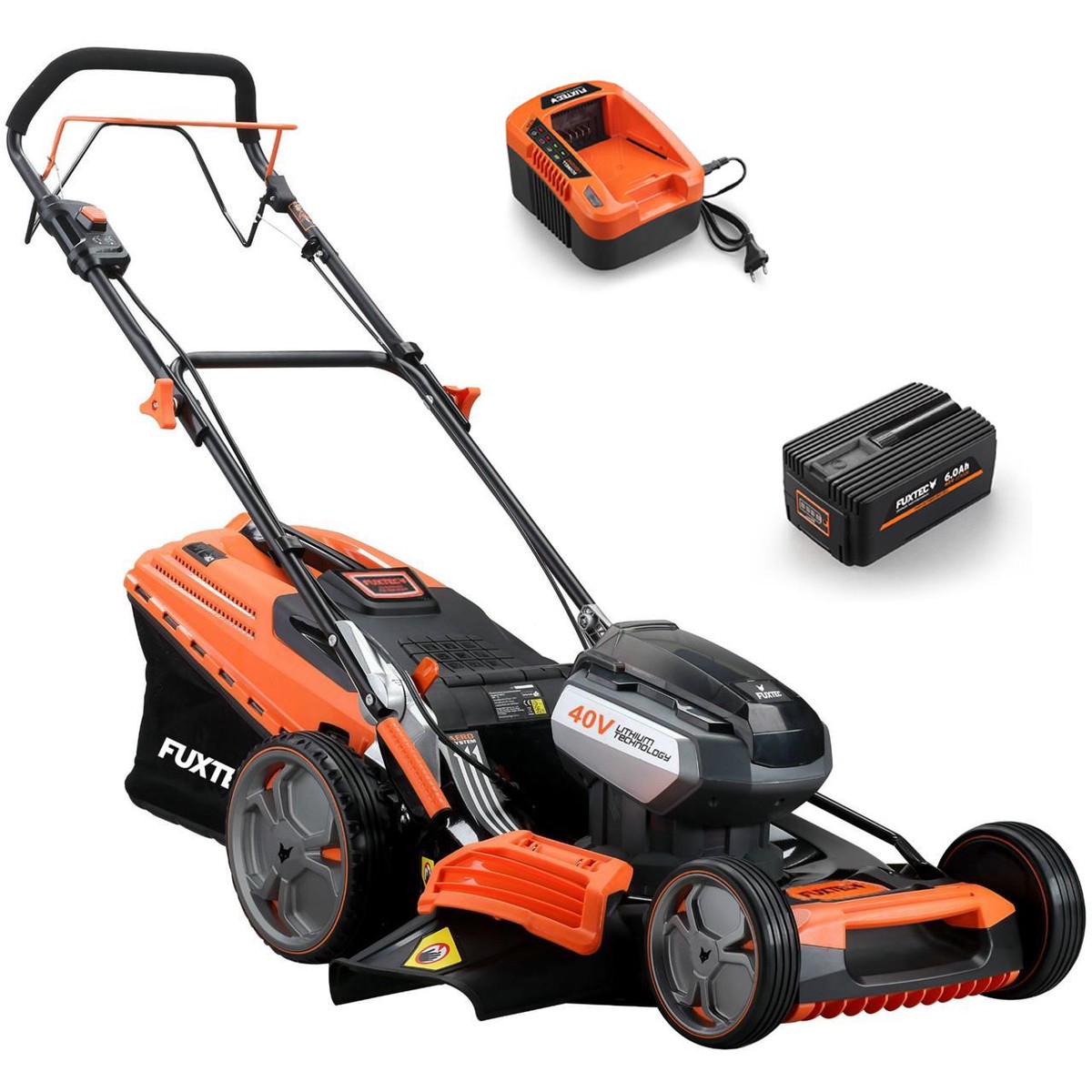 B-WARE 40V Akku Rasenmher E148CV - Set mit Akku und Ladegert FUXTEC