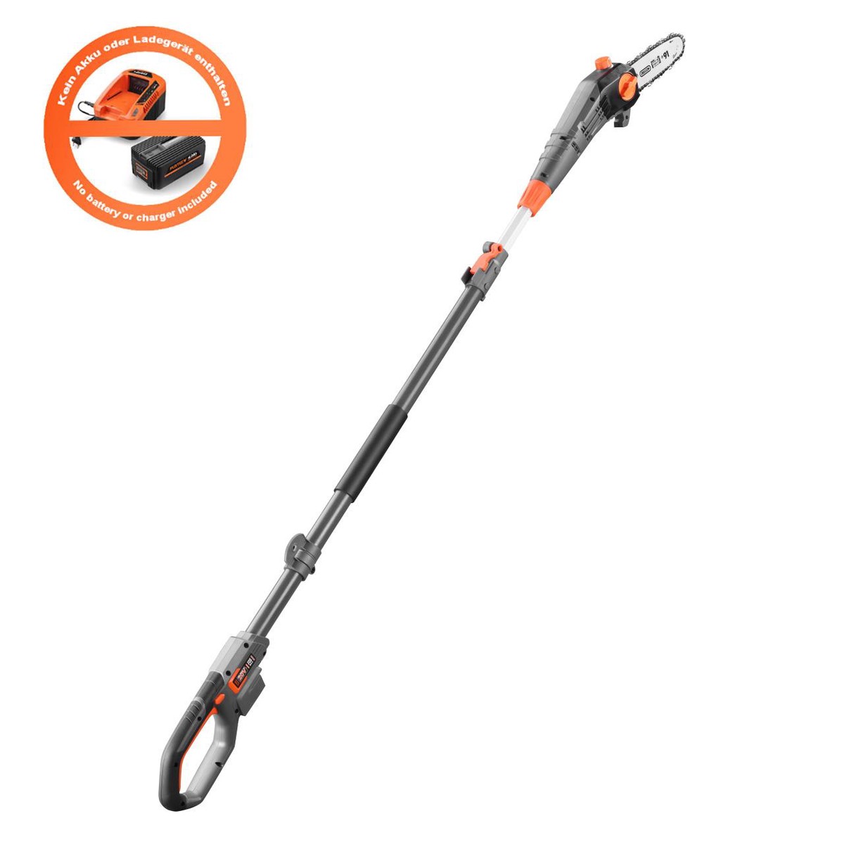 B-WARE FUXTEC 20V cordless pole pruner FX-E1HE20 without battery pack, without charger