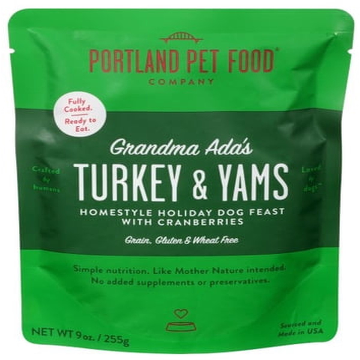 Portland Pet Food Company Grandma Ada's Turkey and Yams Meal for Dogs