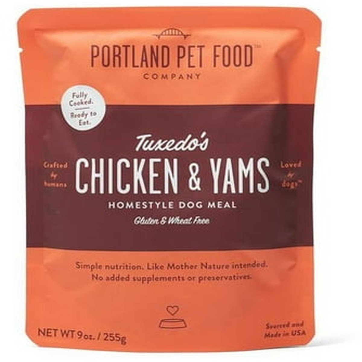 Portland Pet Food Topper Tuxedos Chicken & Yams Homestyle Dog Meal