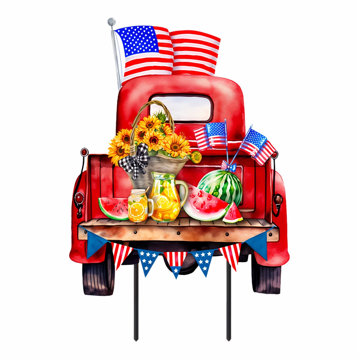 Briarwood Lane American Pickup Picnic Metal Art