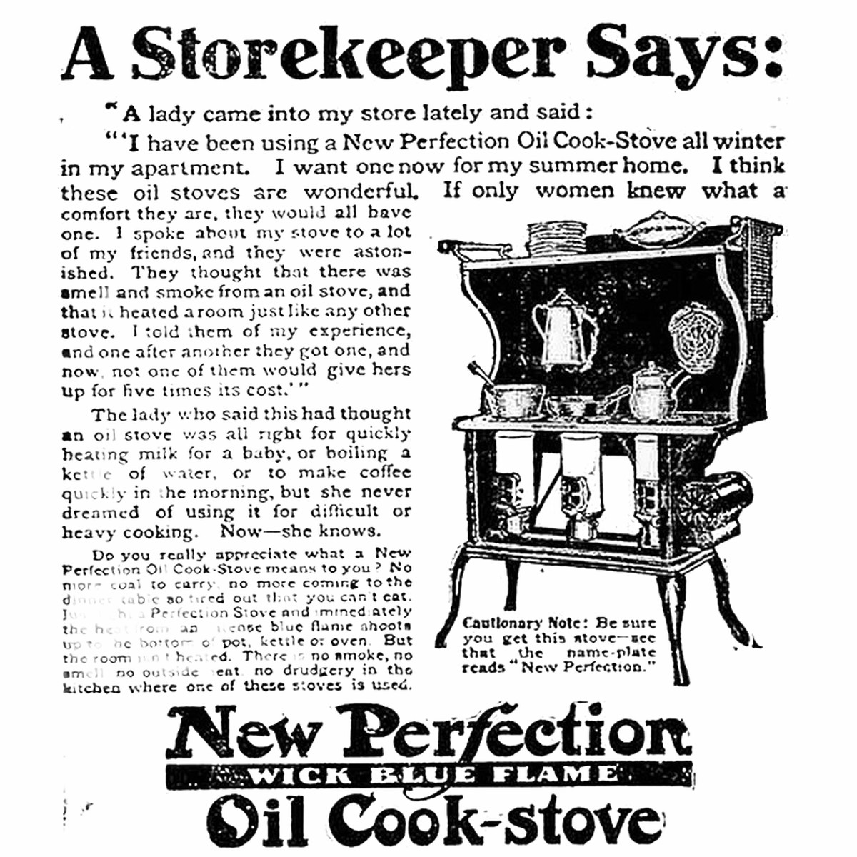 Perfection Kerosene Cookstove - Two Burner