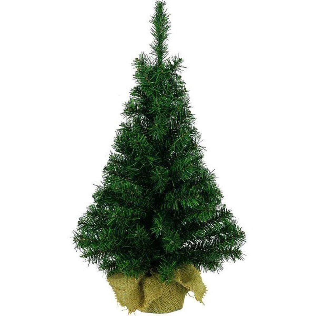 Kaemingk Mini Artificial Fir Tree in Jute Bag 45cm