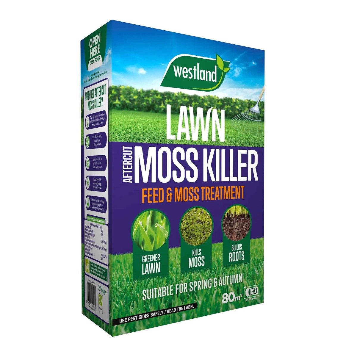 Westland Aftercut Moss Killer 80m Box