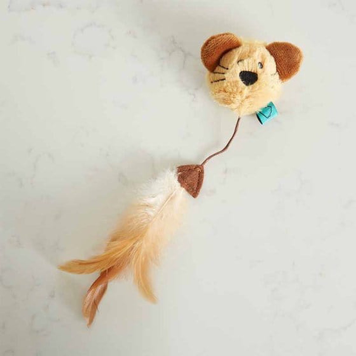 Zoon Nip-It Catnip Toy - Mouse Head and Feather