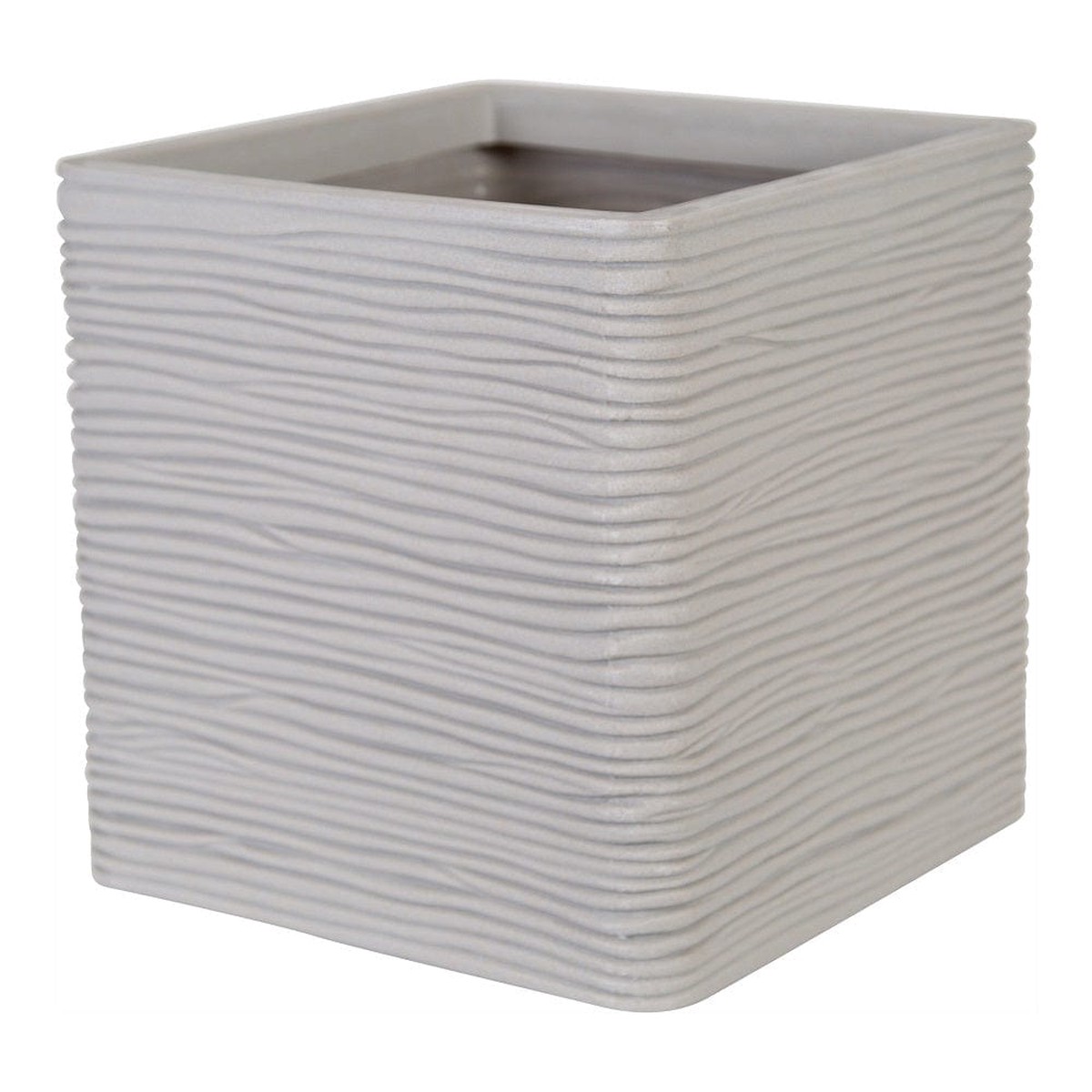 Strata Amalfi Tall Square Planter 30cm - Stone