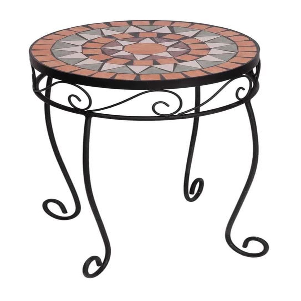 Panacea Rustic Italia Mosaic Tile Plant Stand