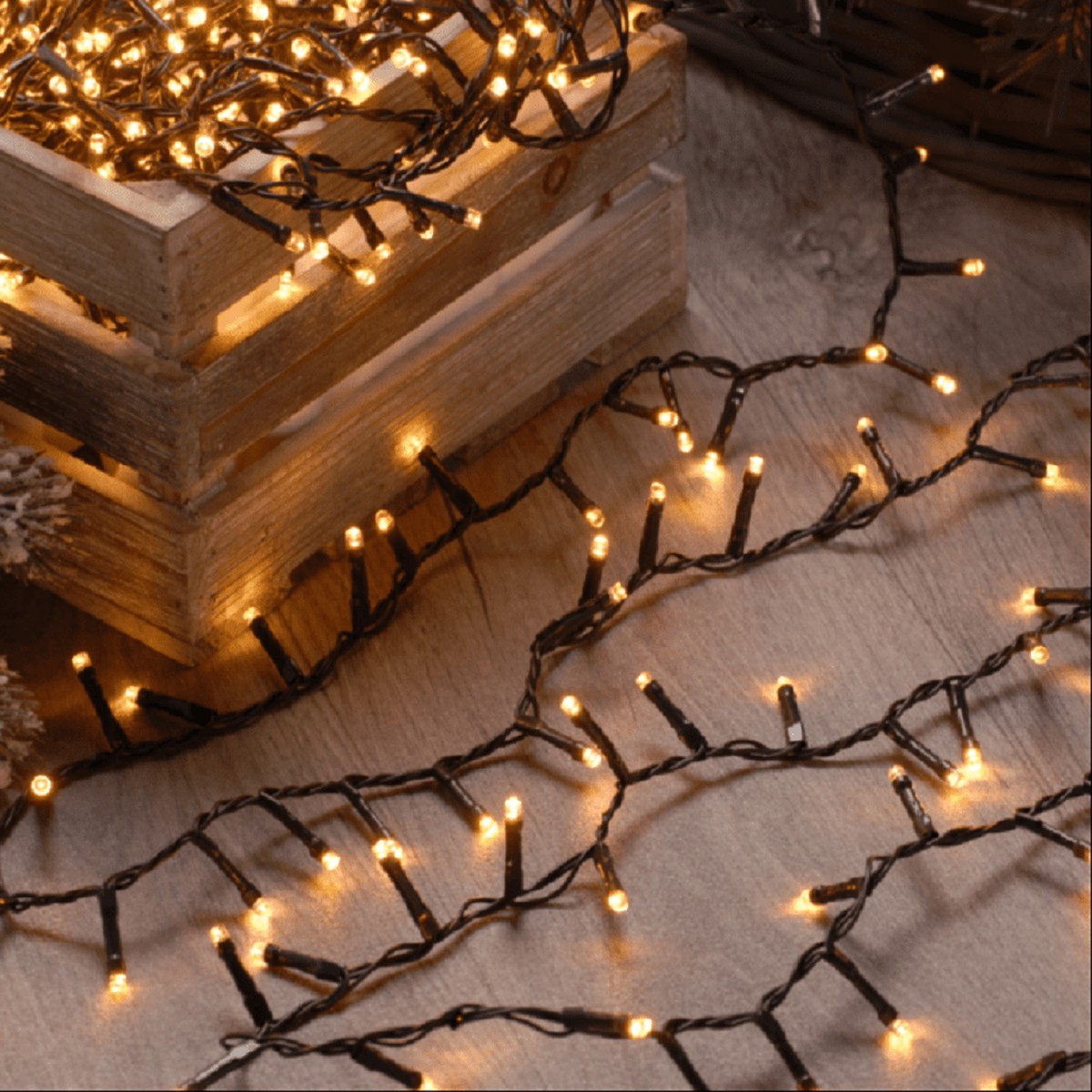 Festive LED Firefly String Lights Warm White 1000L
